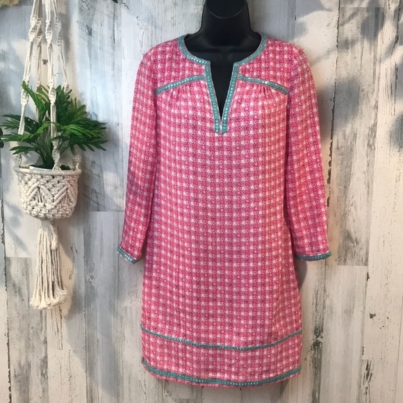 Vineyard Vines Silk Tunic Dress/Size 00 - Picture 1 of 12